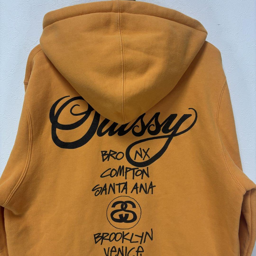 STUSSY ステューシー スウェット パーカー フーディ ワールドツアー