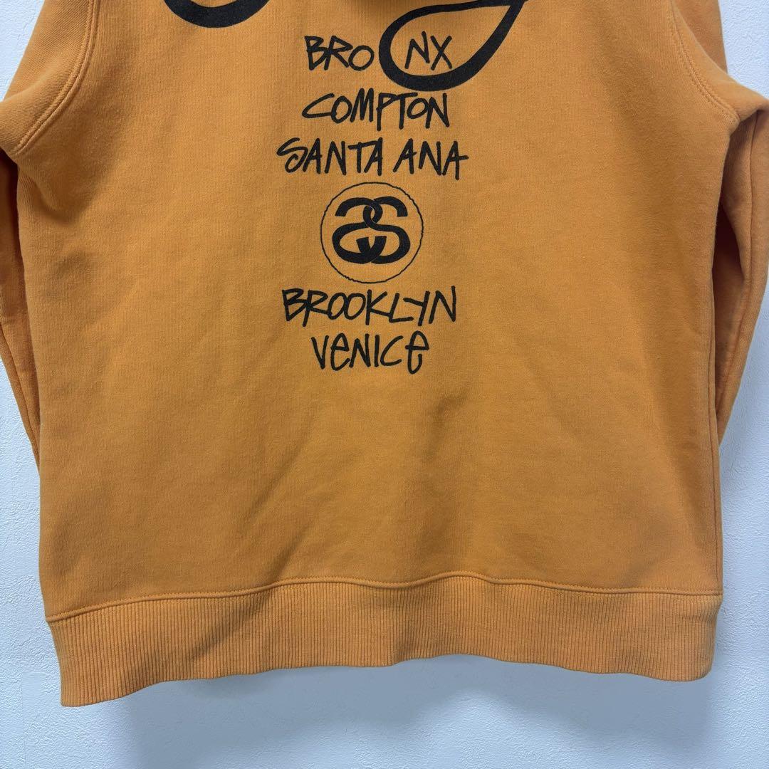 STUSSY ステューシー スウェット パーカー フーディ ワールドツアー