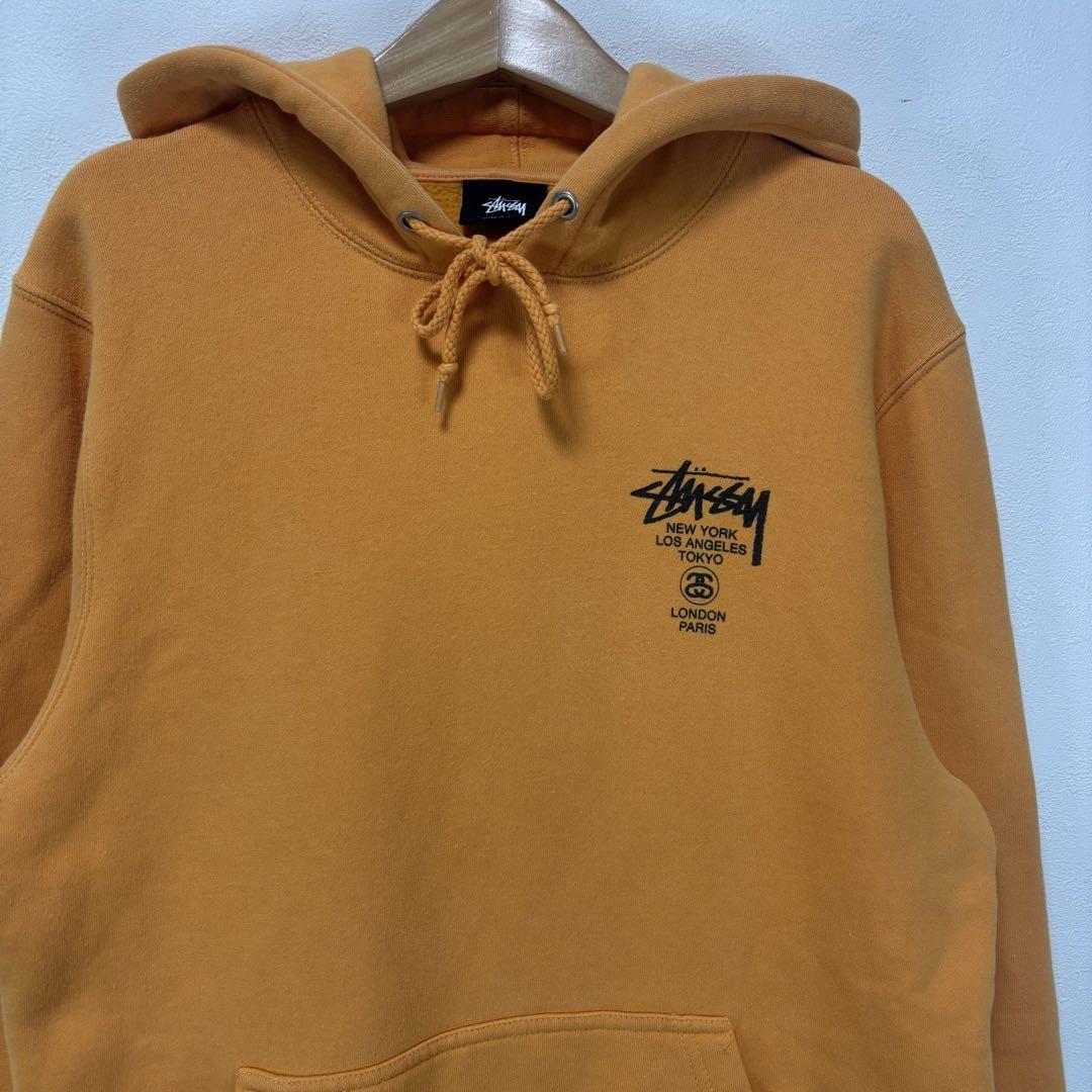 STUSSY ステューシー スウェット パーカー フーディ ワールドツアー