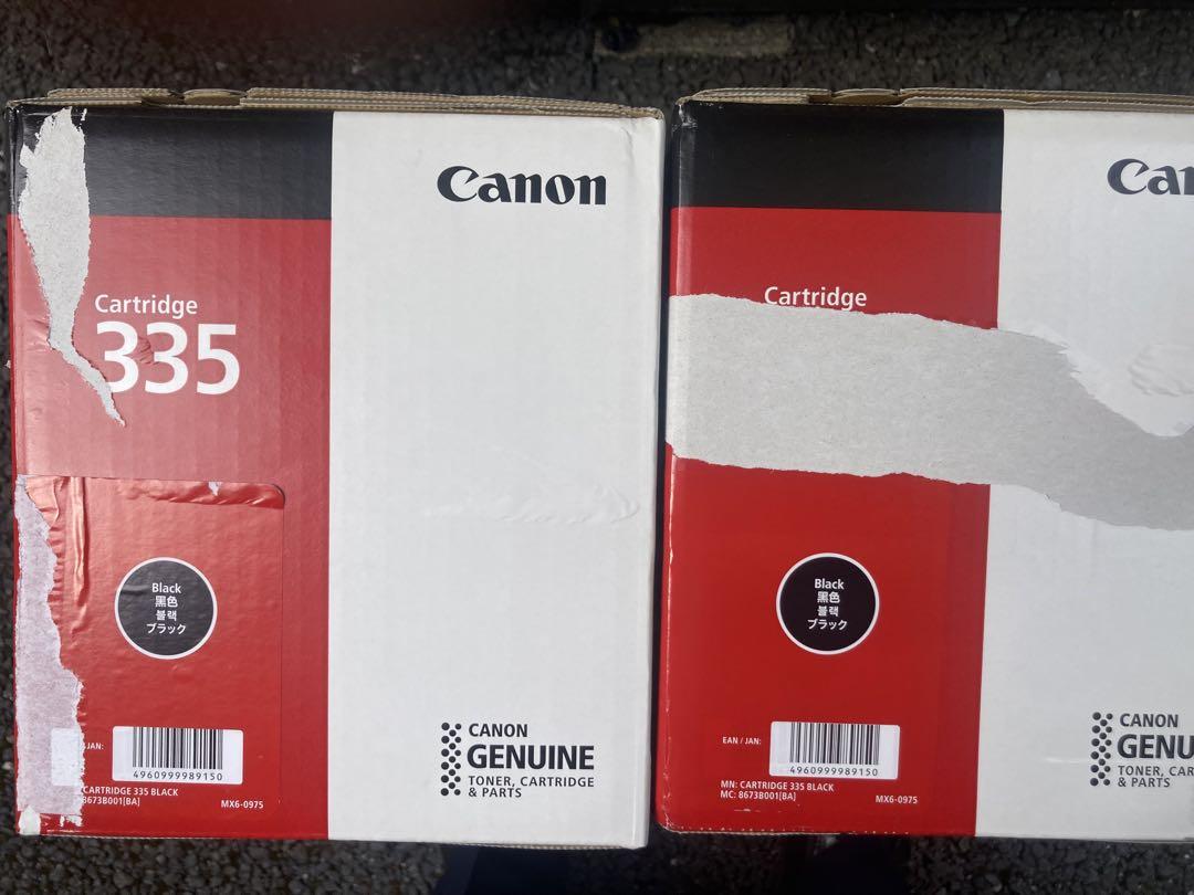 Canon トナーカートリッジ 335ブラック 2本　純正品　※箱に剥がし後あり