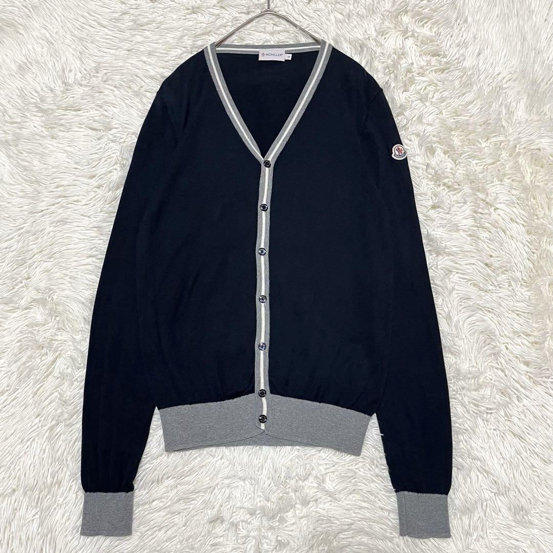 【極美品】MONCLER MAGLIA CARDIGAN ネイビー