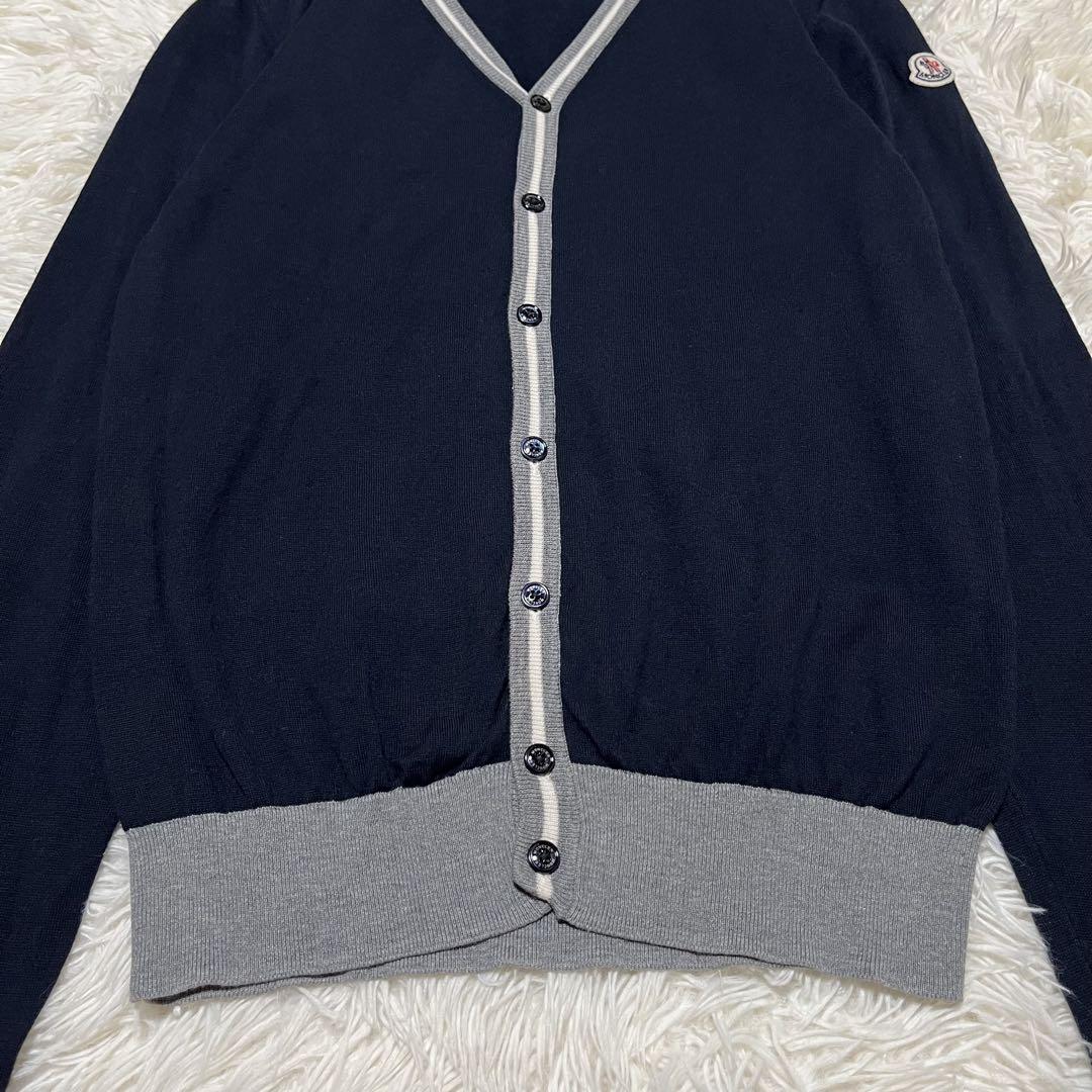 【極美品】MONCLER MAGLIA CARDIGAN ネイビー