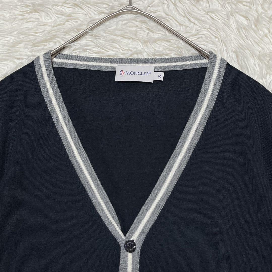 【極美品】MONCLER MAGLIA CARDIGAN ネイビー
