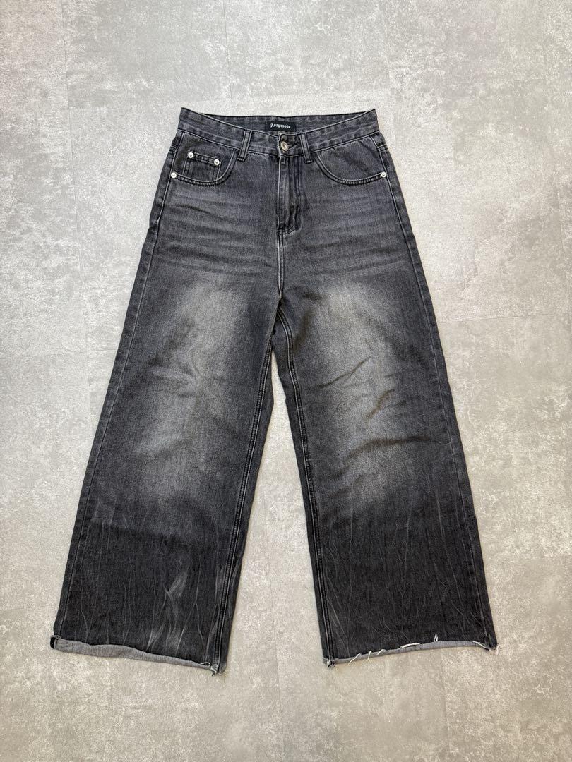 Asapmode バギーデニム Washed Black Super Baggy Jeans – A$APMODE
