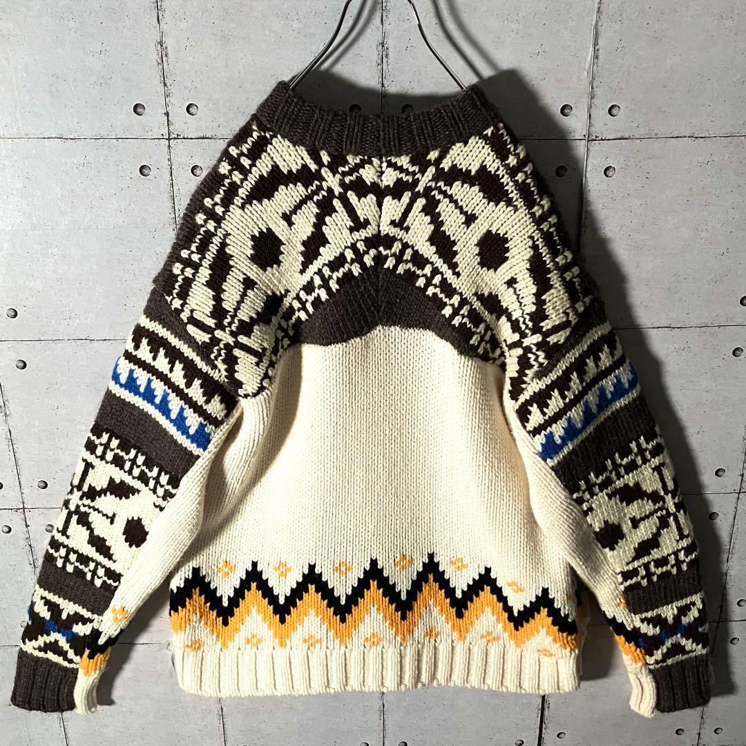 【美品】サカイsacai ☆ノルディック柄 ローゲージニット実寸L相当サイズ2