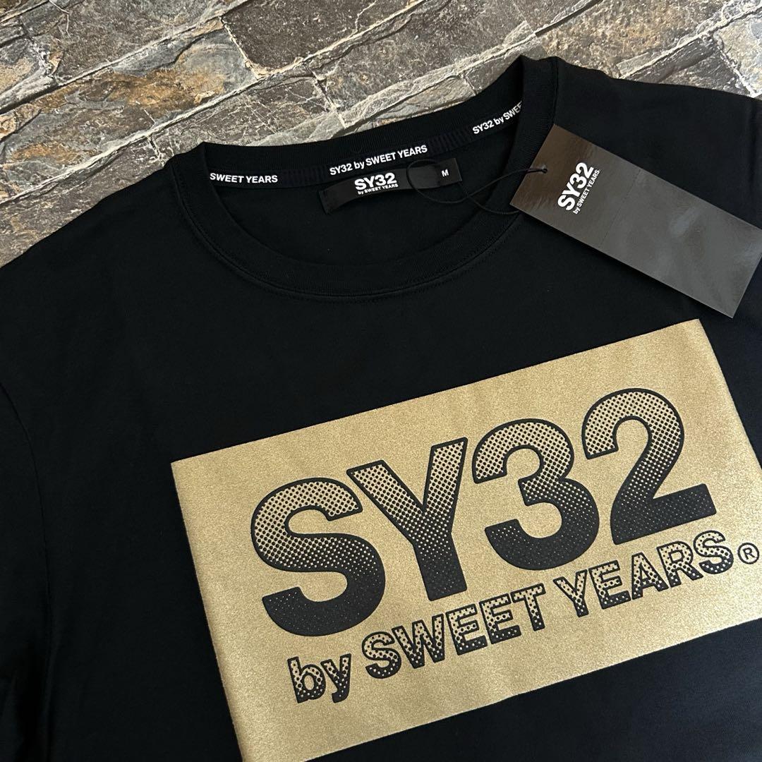 【新品】SY32 bysweetyears／BOXロゴ デザインTシャツ M