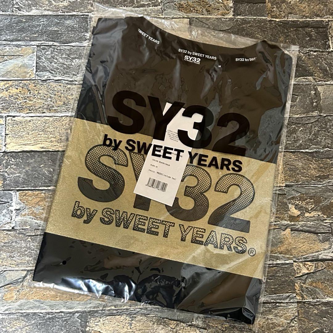 【新品】SY32 bysweetyears／BOXロゴ デザインTシャツ M
