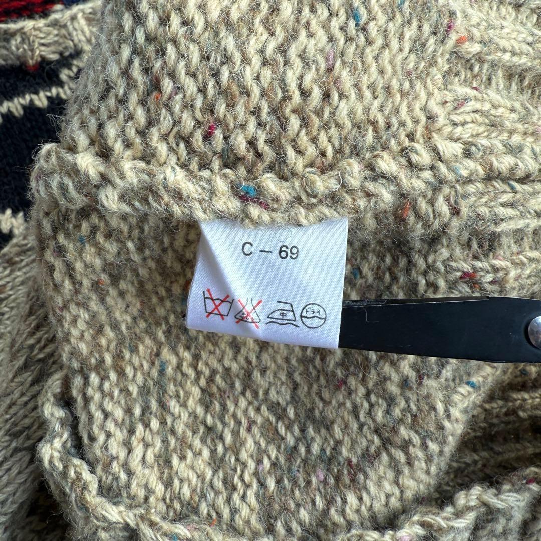 【ハンドニットウール、総柄】ラルフローレン古着ネイティブ柄 アメカジ有原みゆ紀 【ハンドニットウール、総柄】ラルフローレン古着ネイティブ柄 アメカジ有原みゆ紀