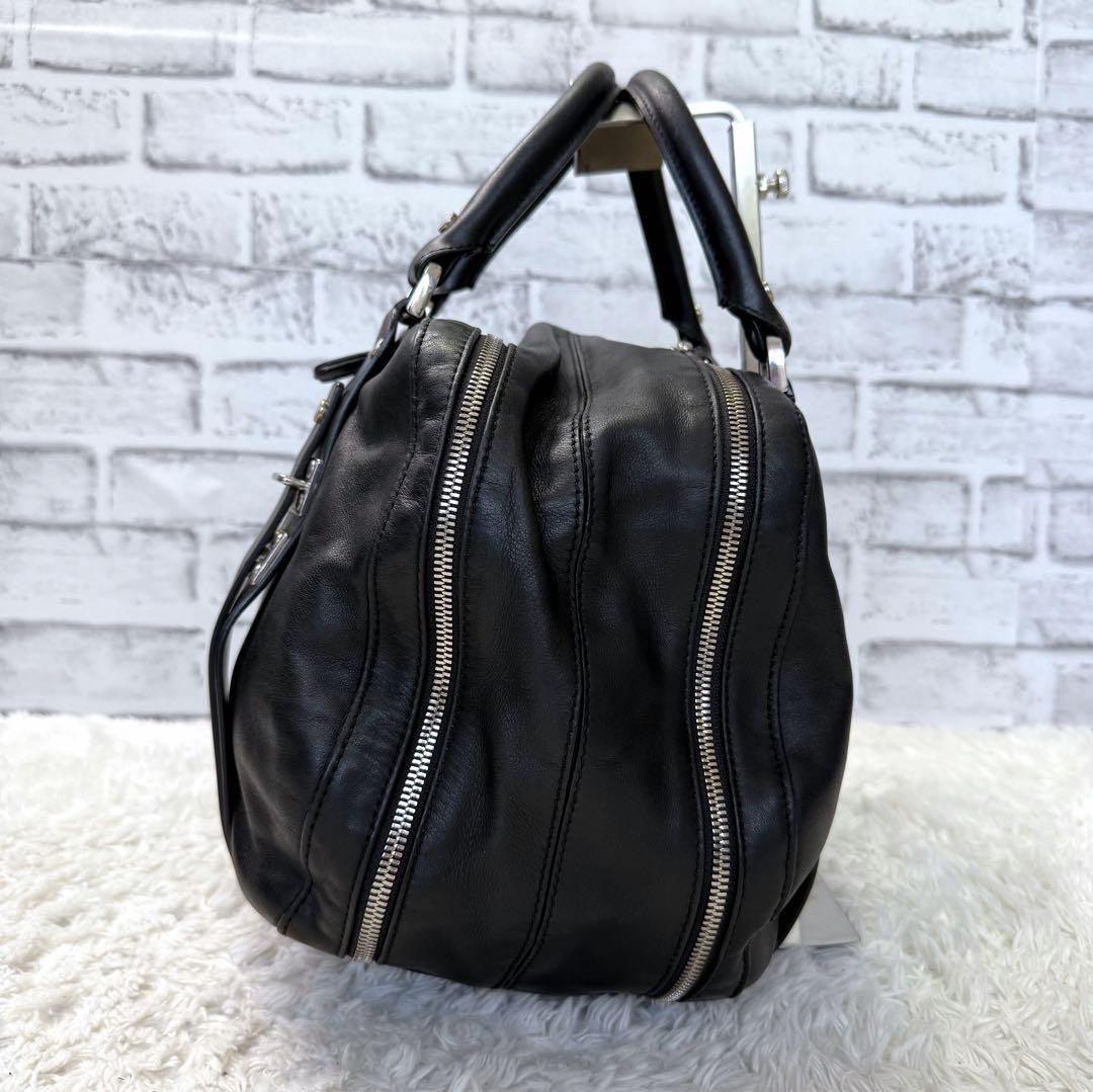 ✨希少✨DIESEL BLACK GOLD 本革レザーハンドバッグ 2層式