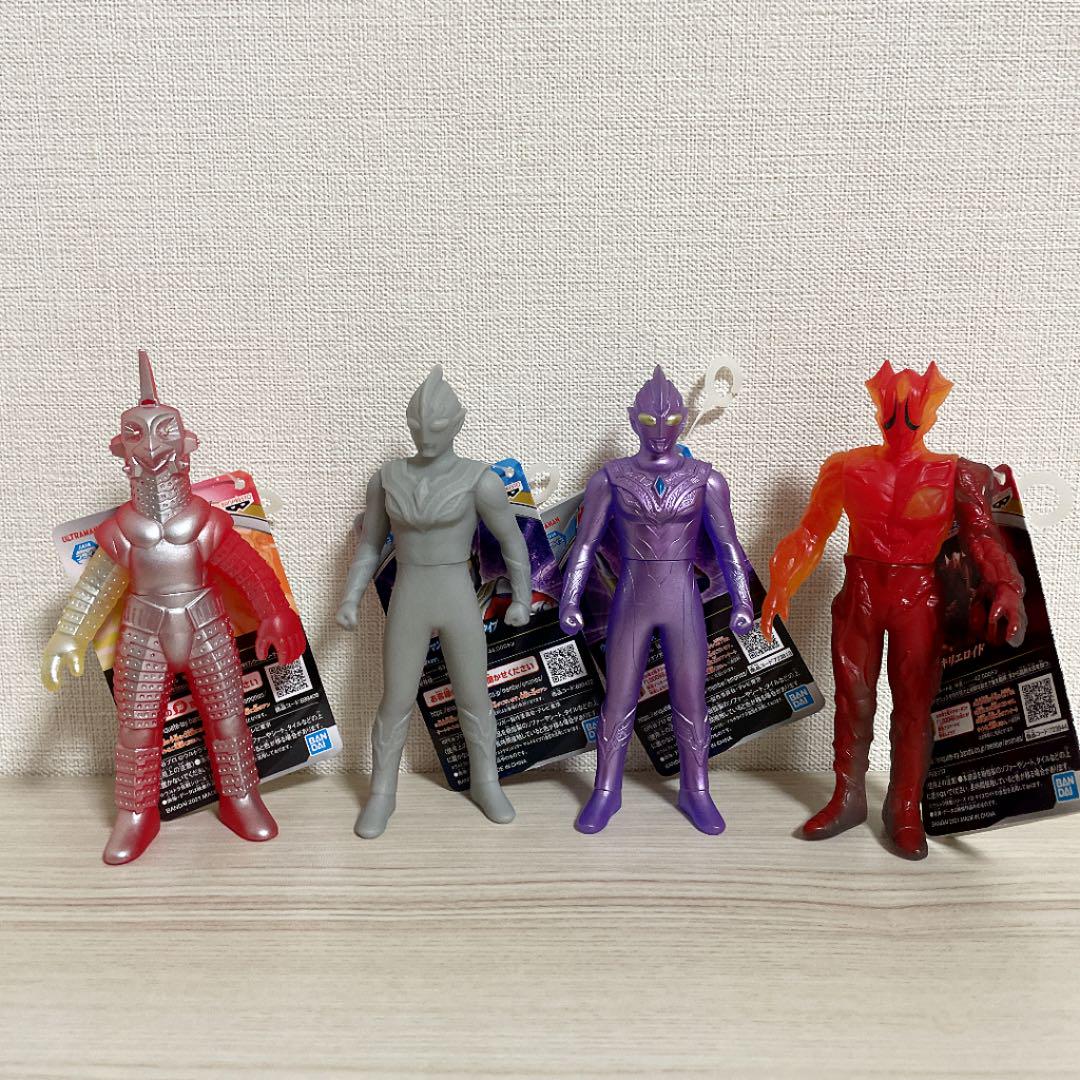 ウルトラマン ソフビ フィギュア ナムコ限定 4点
