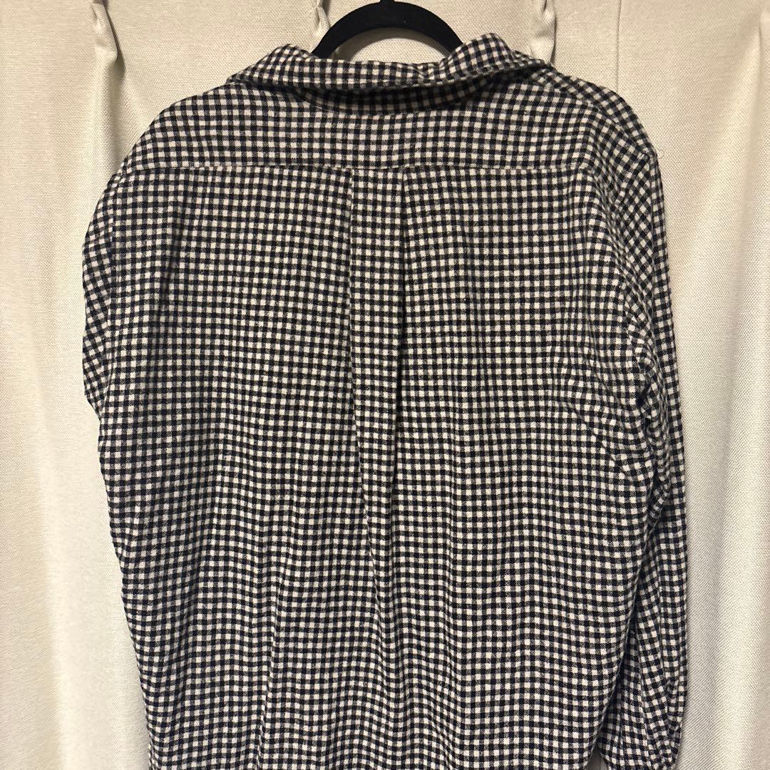 L.L.Bean ブラック・ホワイトチェック 長袖シャツ