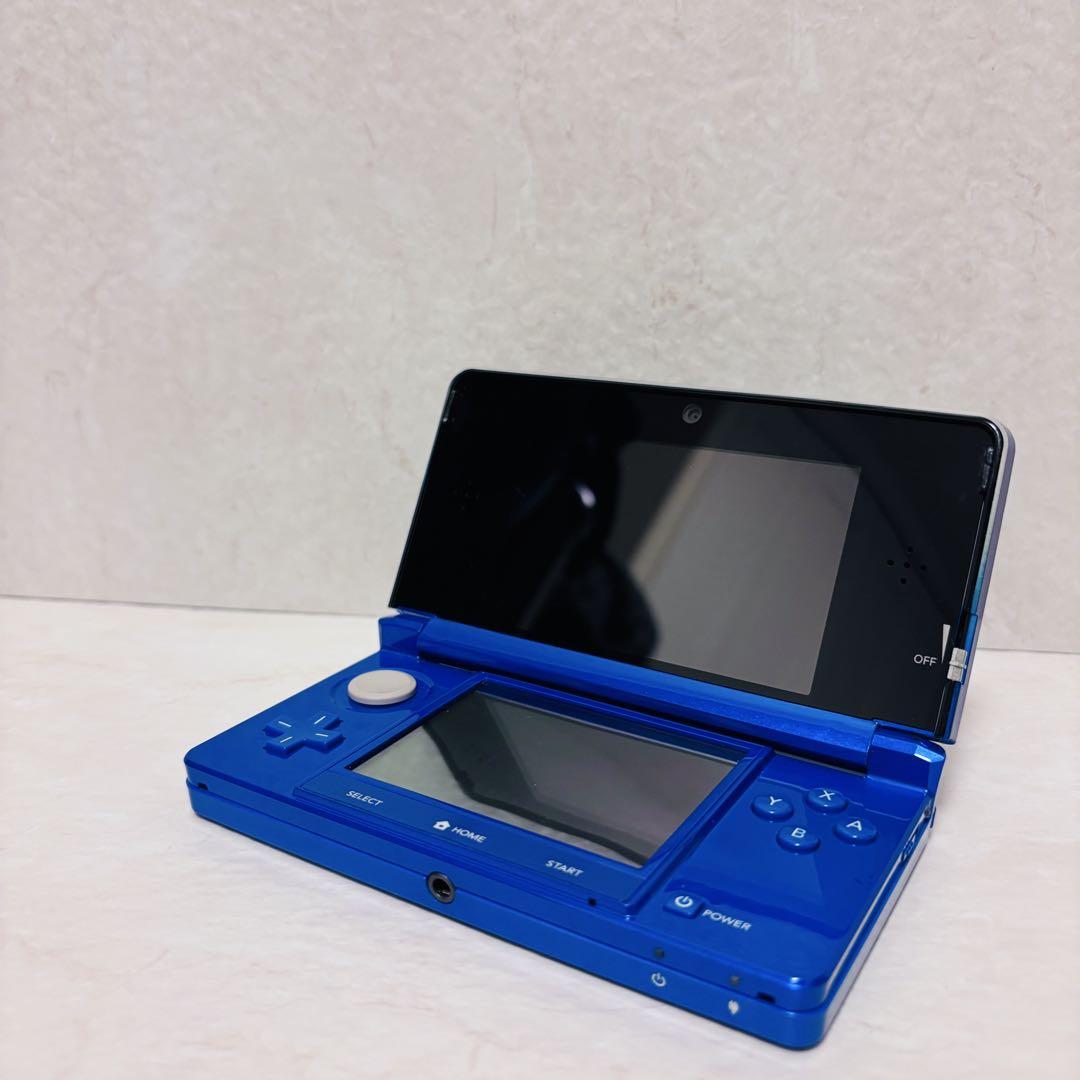 【美品】Nintendo3DS コバルトブルー、充電スタンド、純正タッチペン