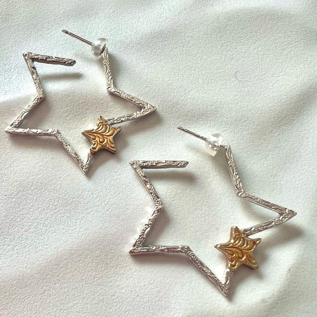 ハワイアンジュエリー　エアルーム　ピアス　マウイ　星