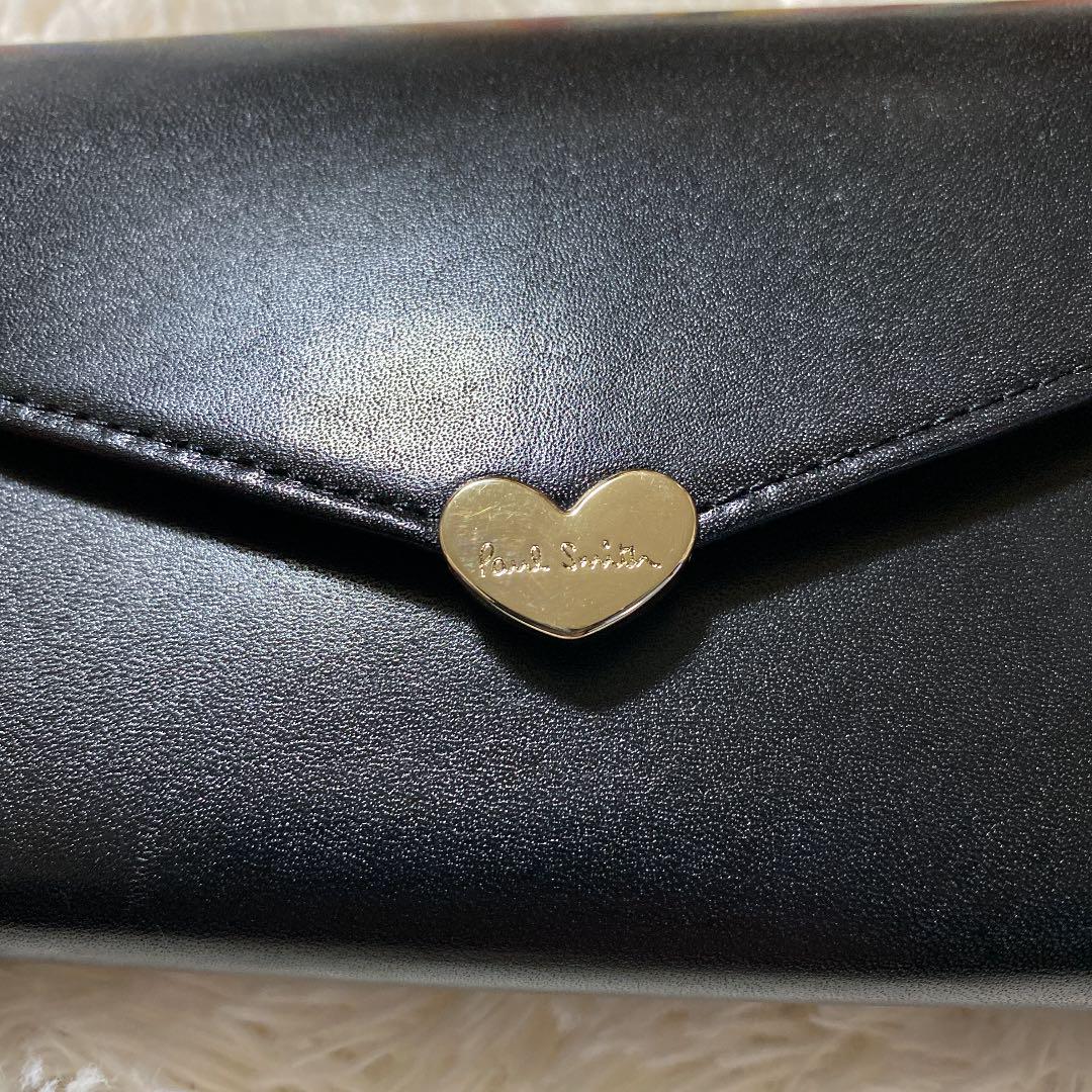セール最新作 Paul Smith ポールスミス 長財布 レザー ラブレターシリーズ ブラック i9XTb-m62447321213 100%新品大人気