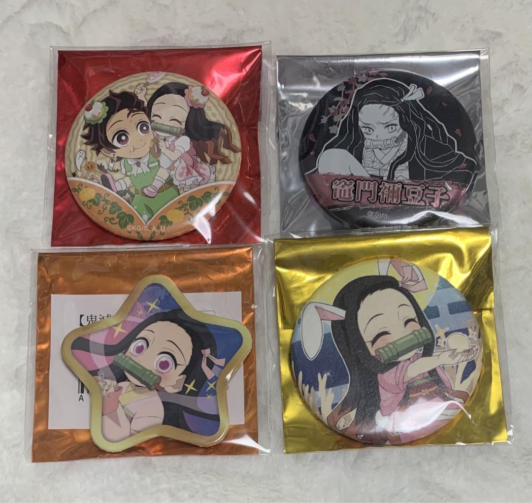 鬼滅の刃/竈門炭治郎.禰豆子/襧豆子(ハロウィン缶バッジ 鬼滅の刃 缶バッジセット 炭治郎＆禰豆子: キャラグッズ