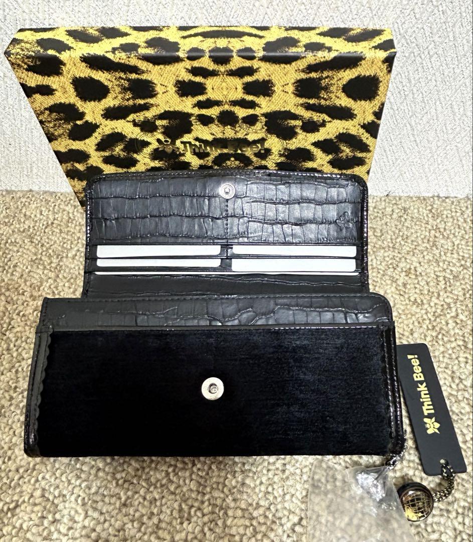 【新品】シンクビー Think Bee! 長財布 タグ付き ブラック ポーチ付