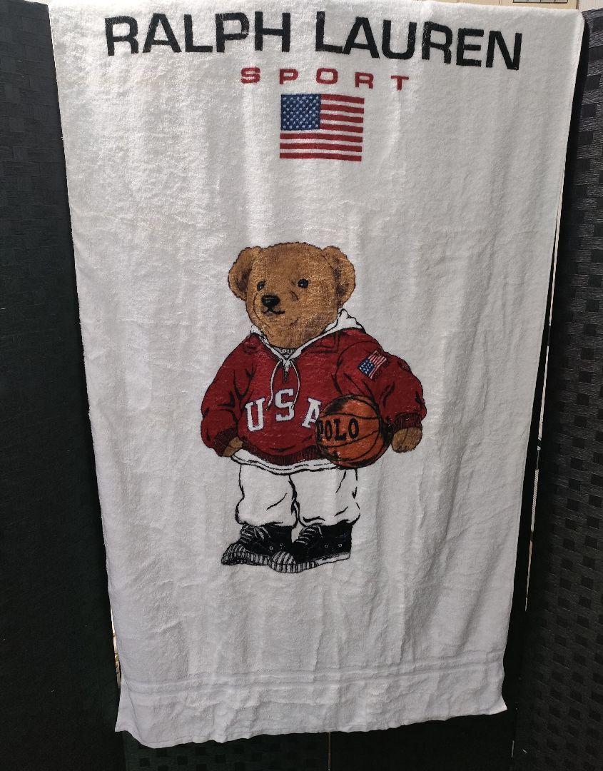 未使用品 Ralph Lauren ラルフローレン バスタオル ポロベア
