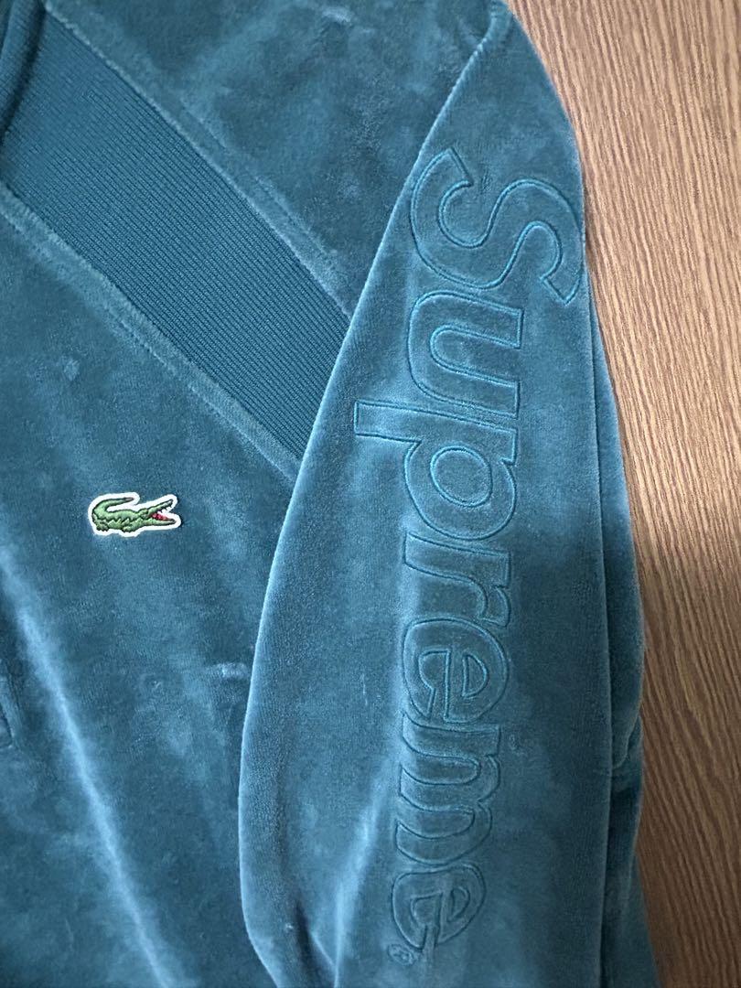 美品シュプリーム コラボ Supreme × Lacoste ベロア ジャケット 画像2