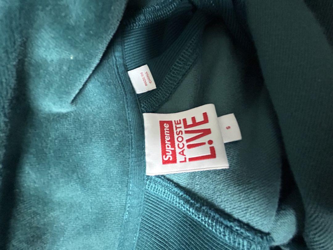 美品シュプリーム コラボ Supreme × Lacoste ベロア ジャケット 画像8