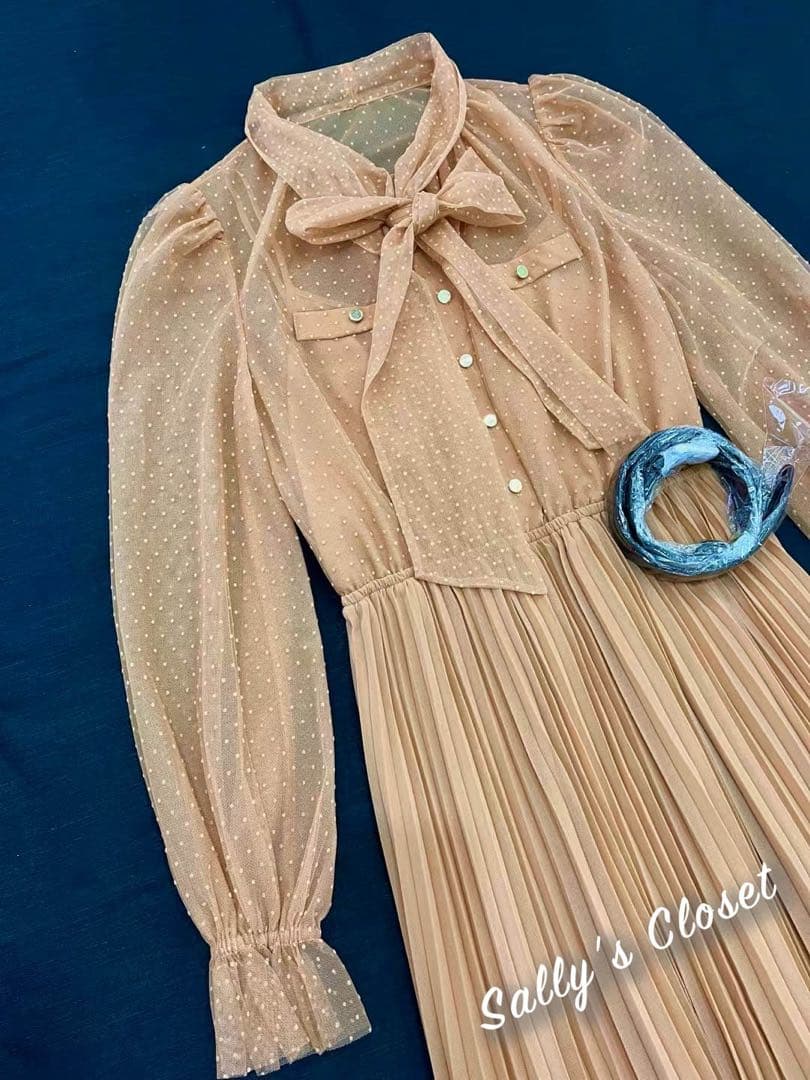 ❤️25新作 新品♡ SelfPortrait オレンジドットドレス♡ E20 ❤️25新作 新品♡ SelfPortrait オレンジドットドレス♡ E20