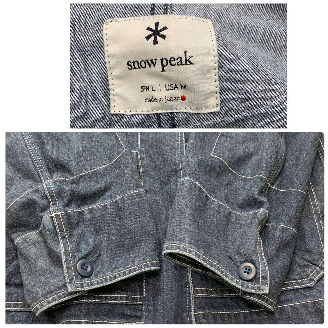 SNOWPEAK 焚デニム　上下セット　Lサイズ　USED M6712-3