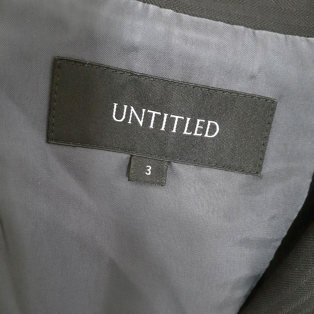 UNTITLED アンタイトル セットアップスーツ ストライプ ブラック UNTITLED アンタイトル セットアップスーツ ストライプ ブラック