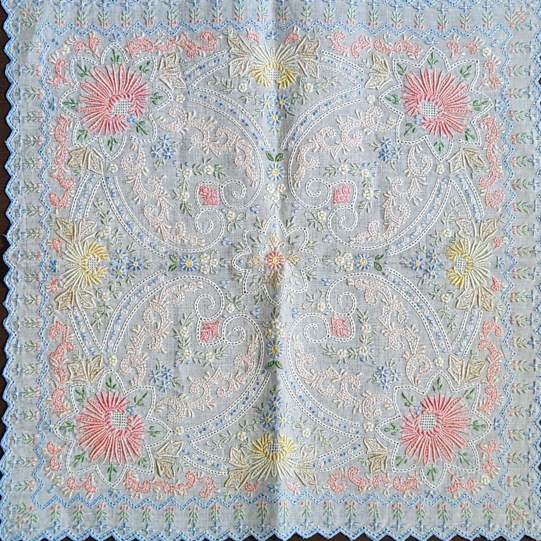 汕頭スワトウ 刺繍 ハンカチ