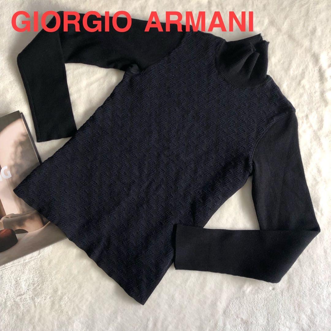 GIORGIOARMANI 美品 ニット タートル イタリア製 高級 2