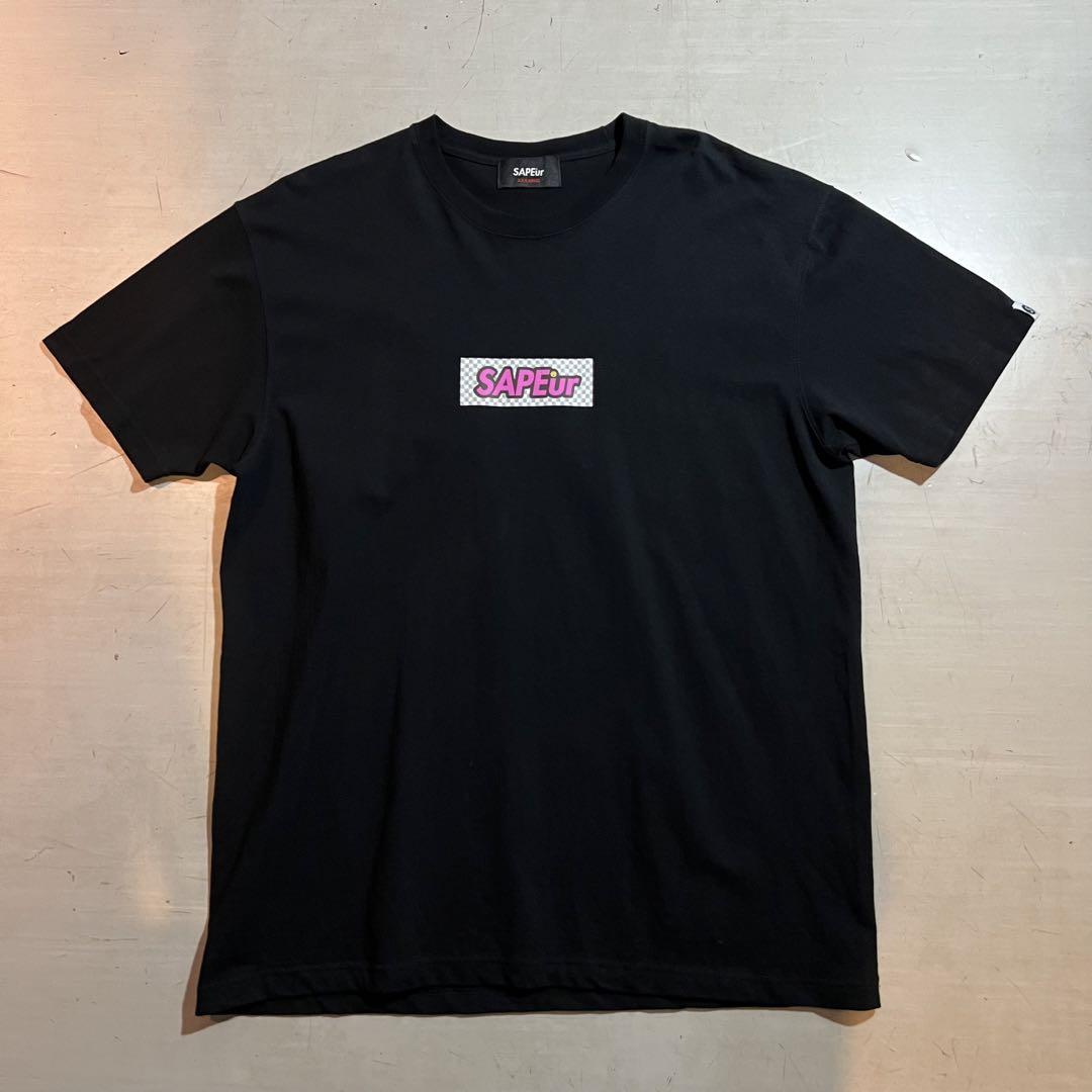 SAPEur サプール PUZZLE LOGO■S/S TEE■ブラック XXL SAPEur サプール PUZZLE LOGO□S/S TEE□ブラック XXL