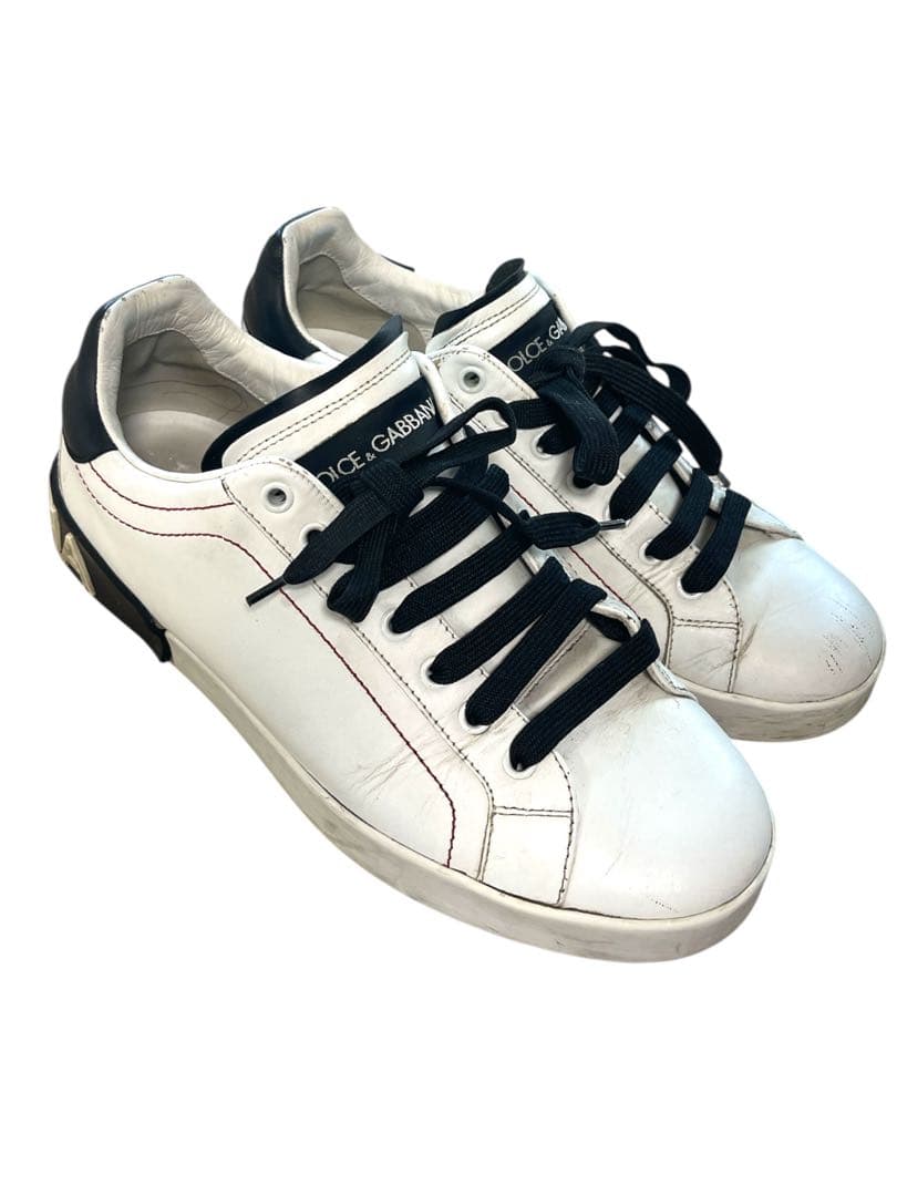 Gabbanaポルトフィーノ レザースニーカー26.5cm・D&G