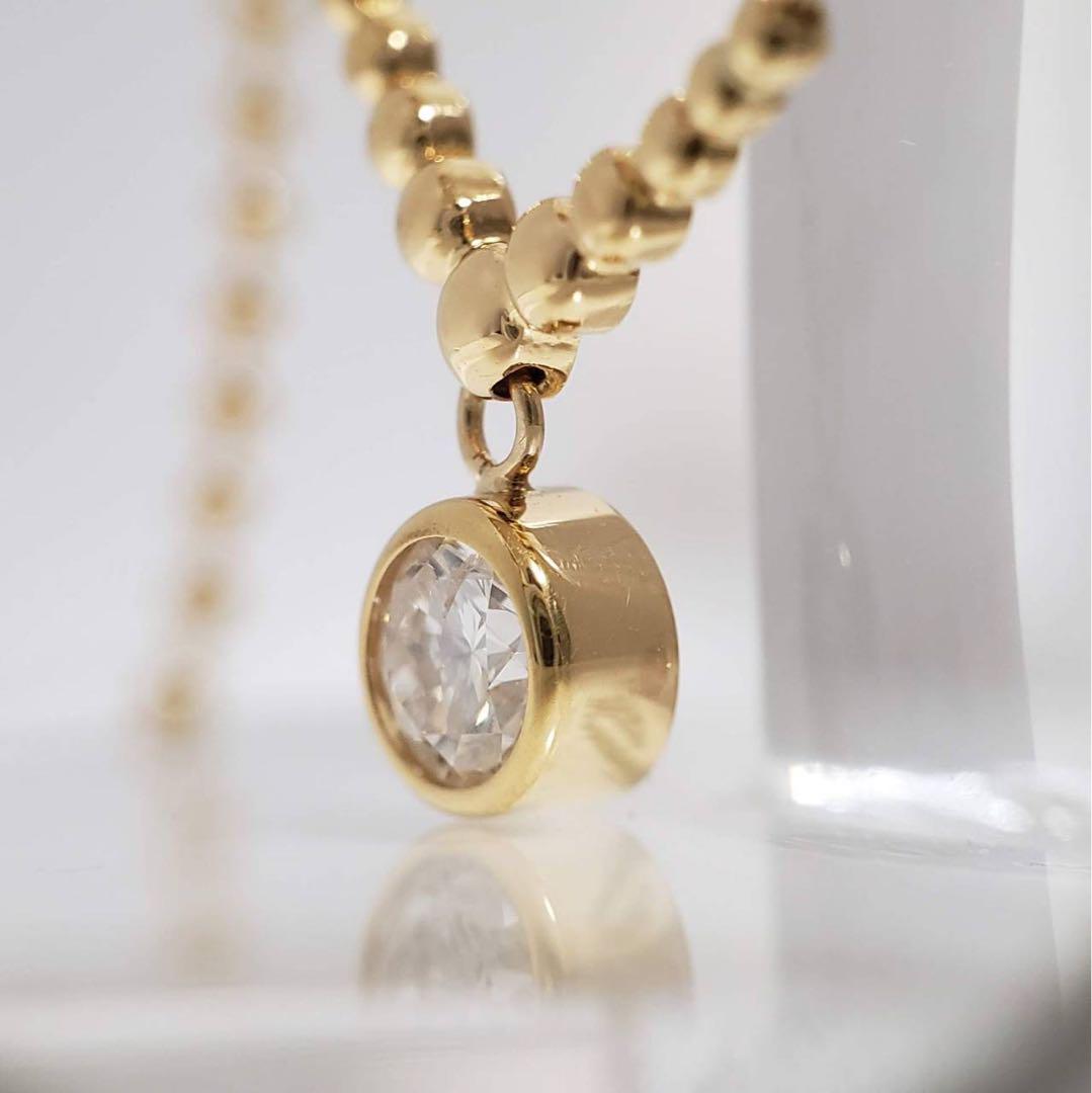 【高級感溢れる逸品】新品未使用♡K 18台☆ダイヤプチネックレス(0.3CT)