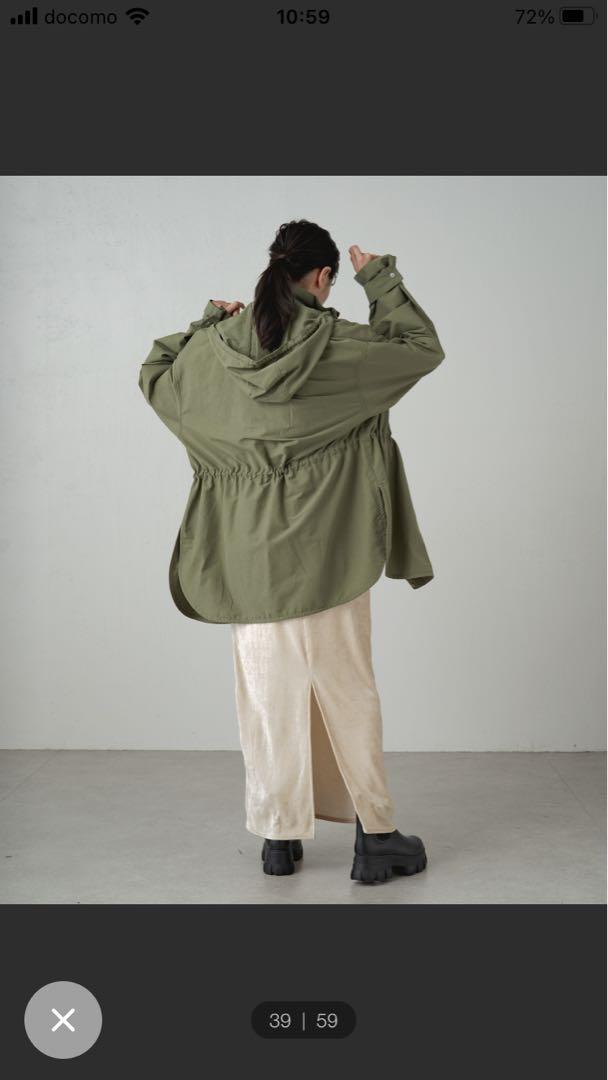 新品タグ付き！earthy 撥水 フーディブルゾン カーキ - メルカリ