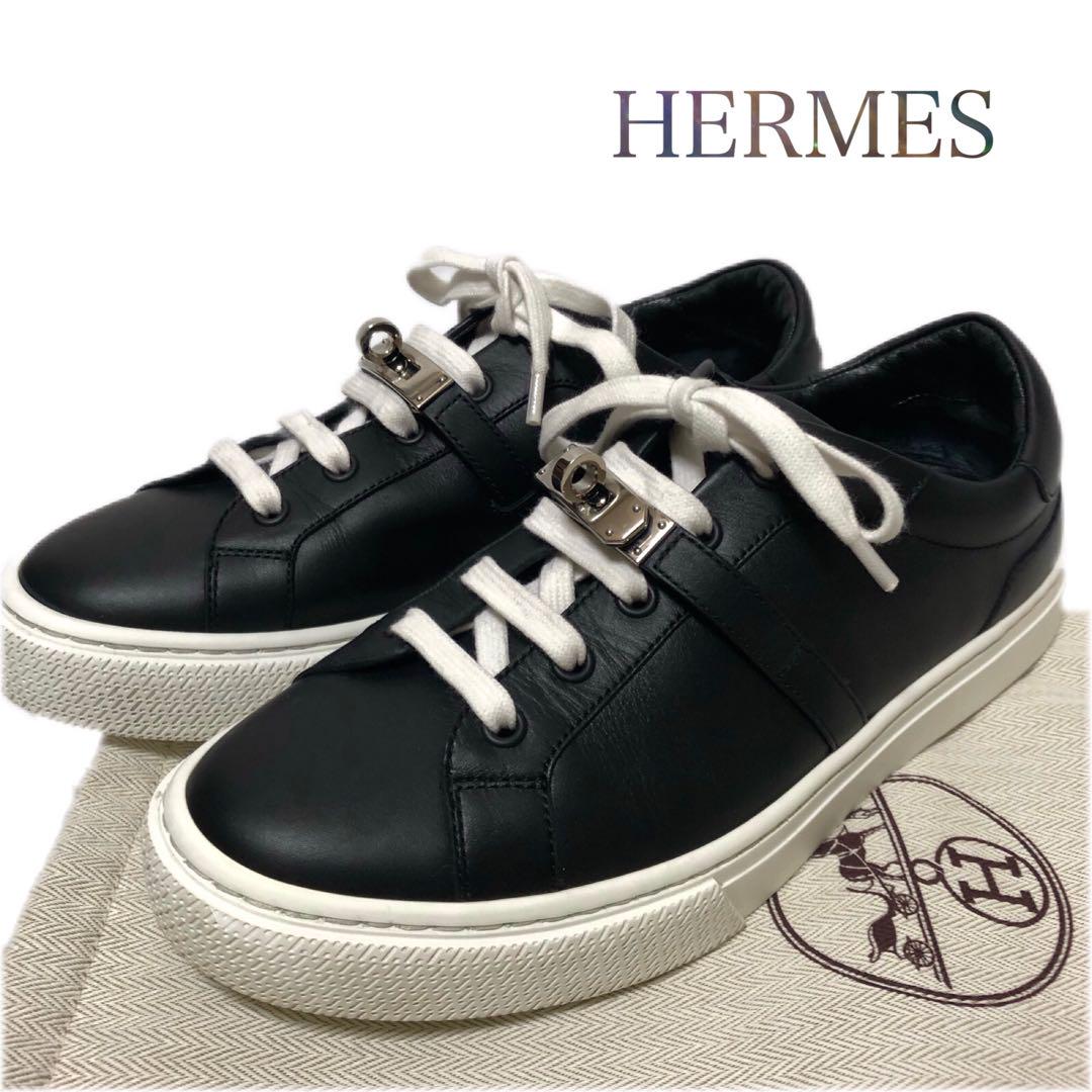 【HERMES 】ケリーバックルがポイント◎ デイスニーカー org.jpg