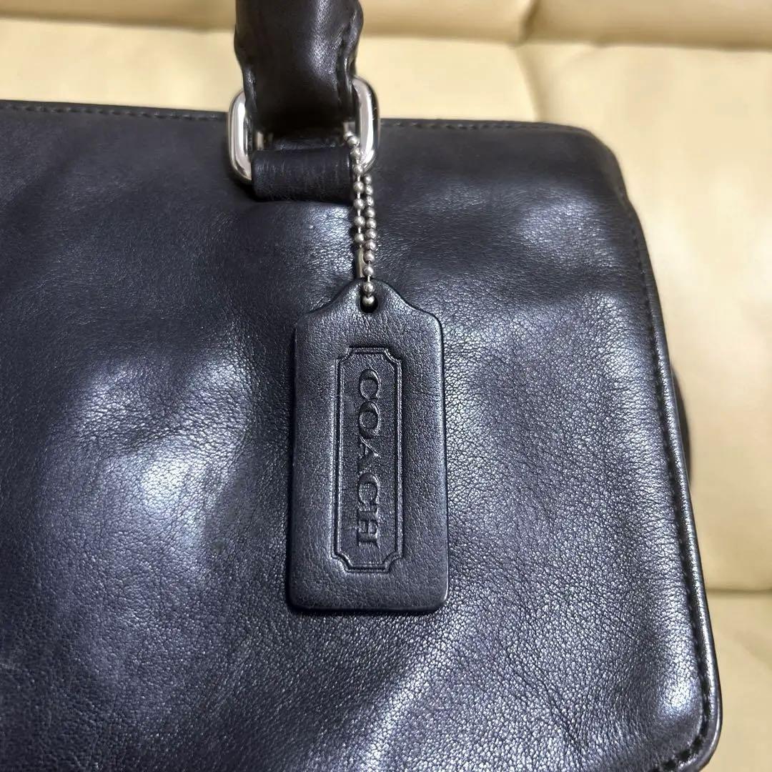 COACH ハンドバッグ オールレザー2Way 黒