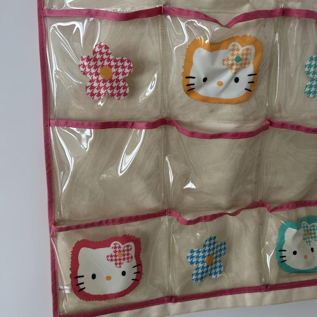 ウォールポケット　キティちゃん　レア品　レトロ　当時物　24ポケット ウォールポケット キティちゃん レア品 レトロ 当時物 24