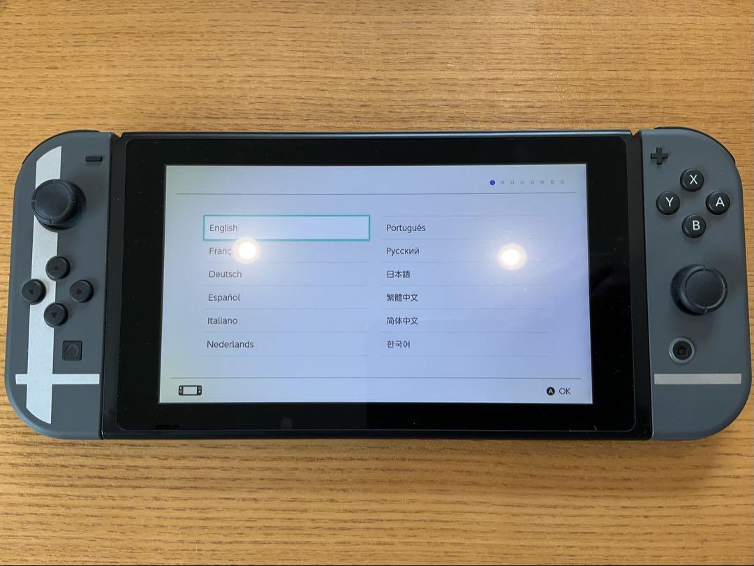 Nintendo switch 本体 スマブラ【美品】 - メルカリ