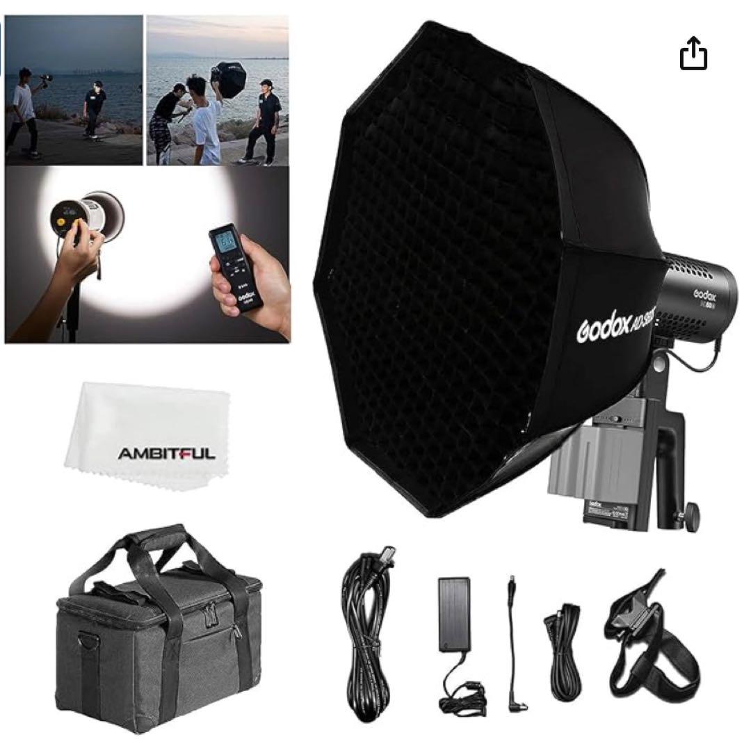 【美品】Godox ML60 LEDビデオライト&ライトスタンド（2セット販売）