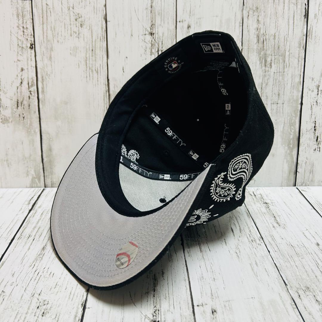 希少 NEWERA ドジャース 59FIFTY ペイズリー柄 キャップ ブラック