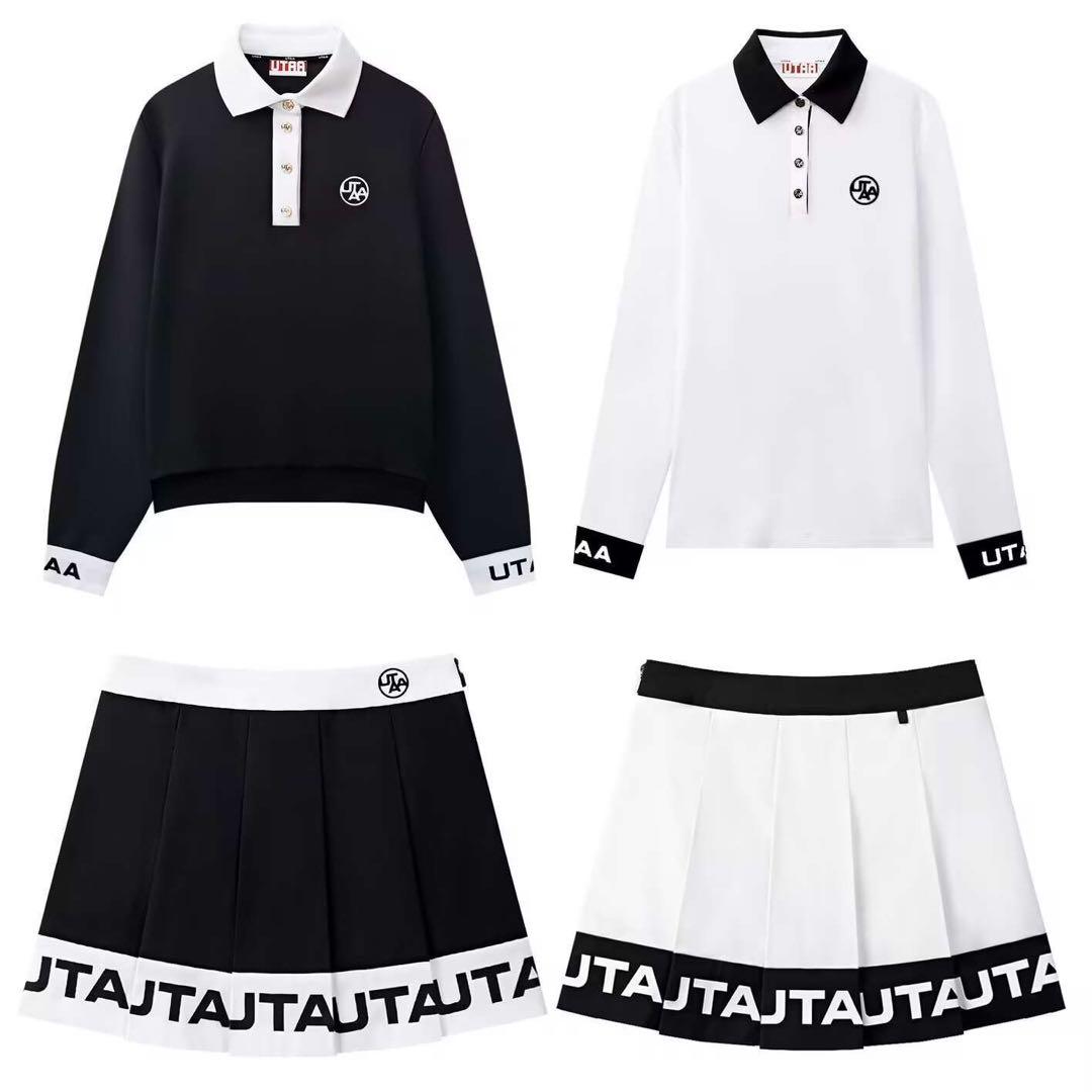 UTAA ゴルフ レディース トップス スカートセットアップ 上下2点セット人気M