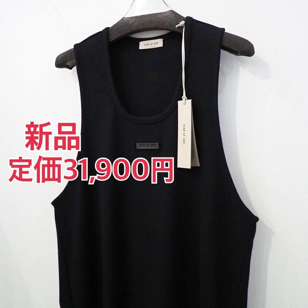 新品 定価31900円 フィアオブゴッド 24ss リブ タンクトップ ブラック