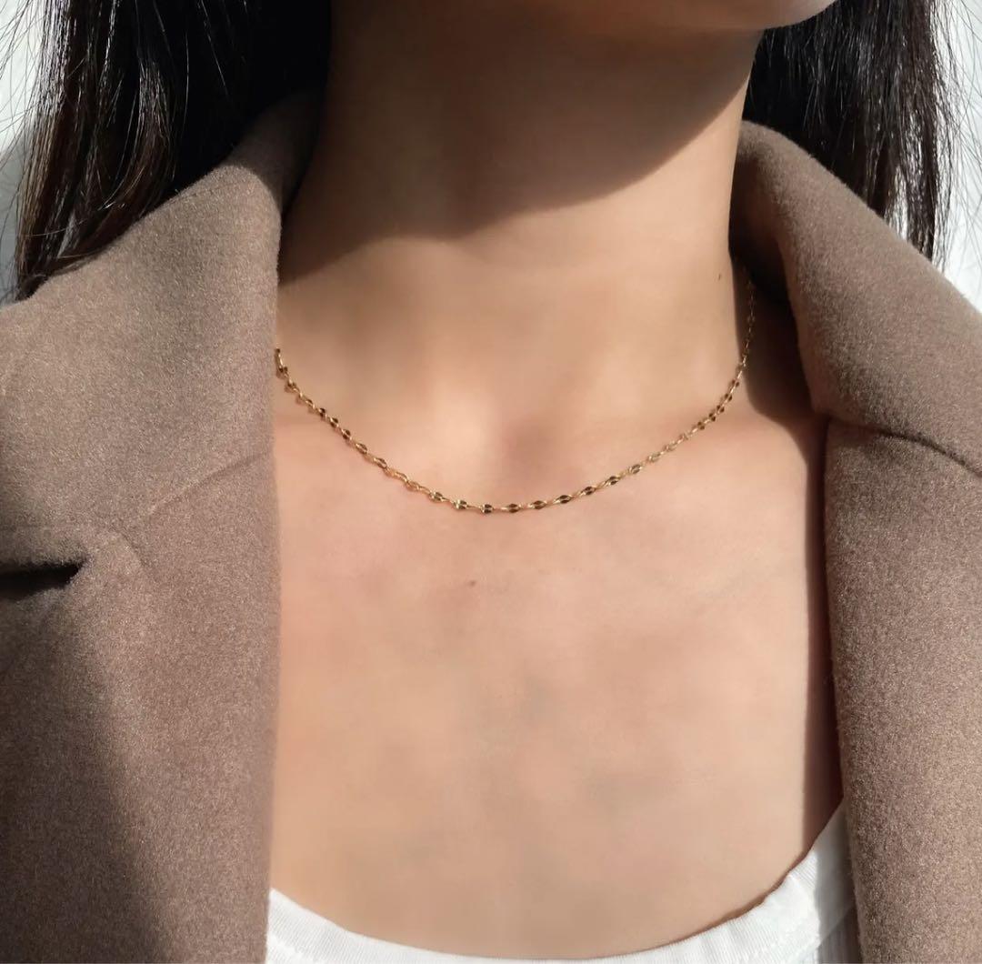 mendez jewelry】 ※訳あり※ ペタルチェーンネックレス 42cm