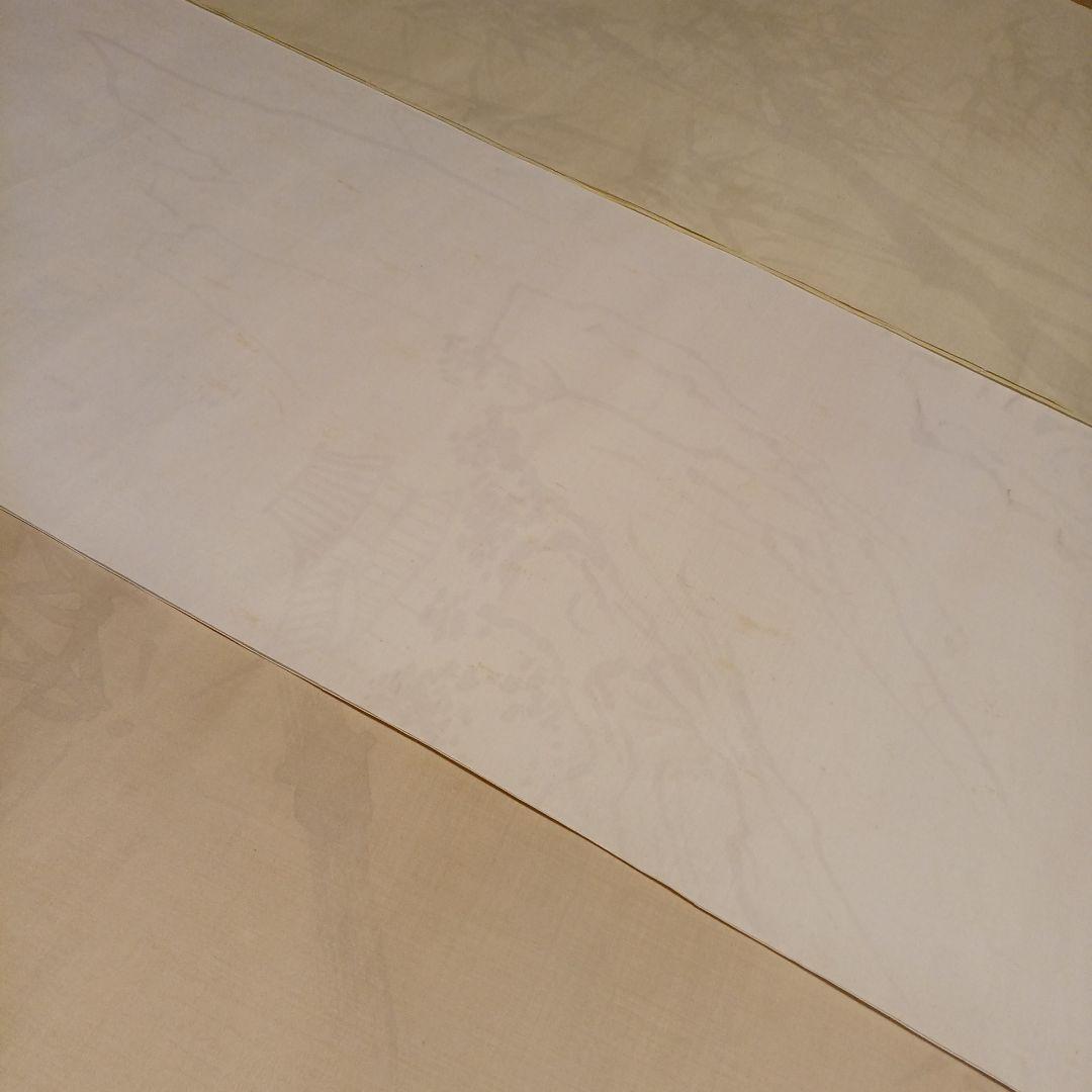 書道　正絹手描画仙紙　９枚