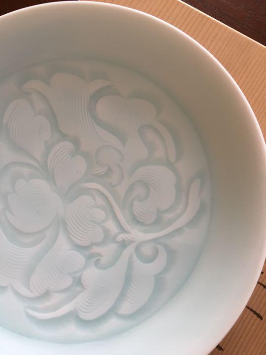 SALE品質保証 cocomin様専用 青白磁 牡丹文 皿4枚 EO8S3-m62466703419 和光 快山窯 通販在庫