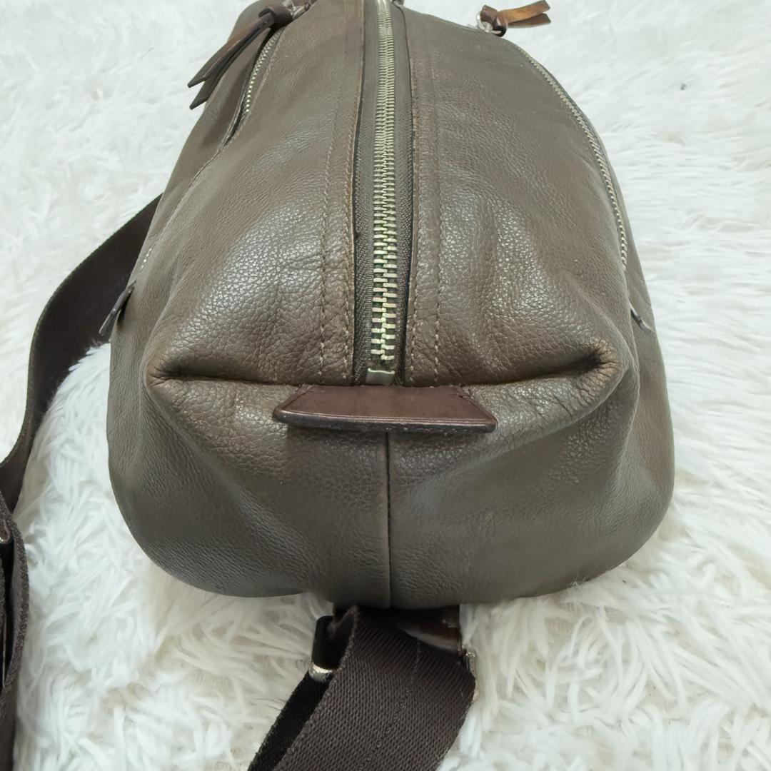 COACH コーチ トンプソン ボディバッグ ショルダーバッグ レザー カーキ