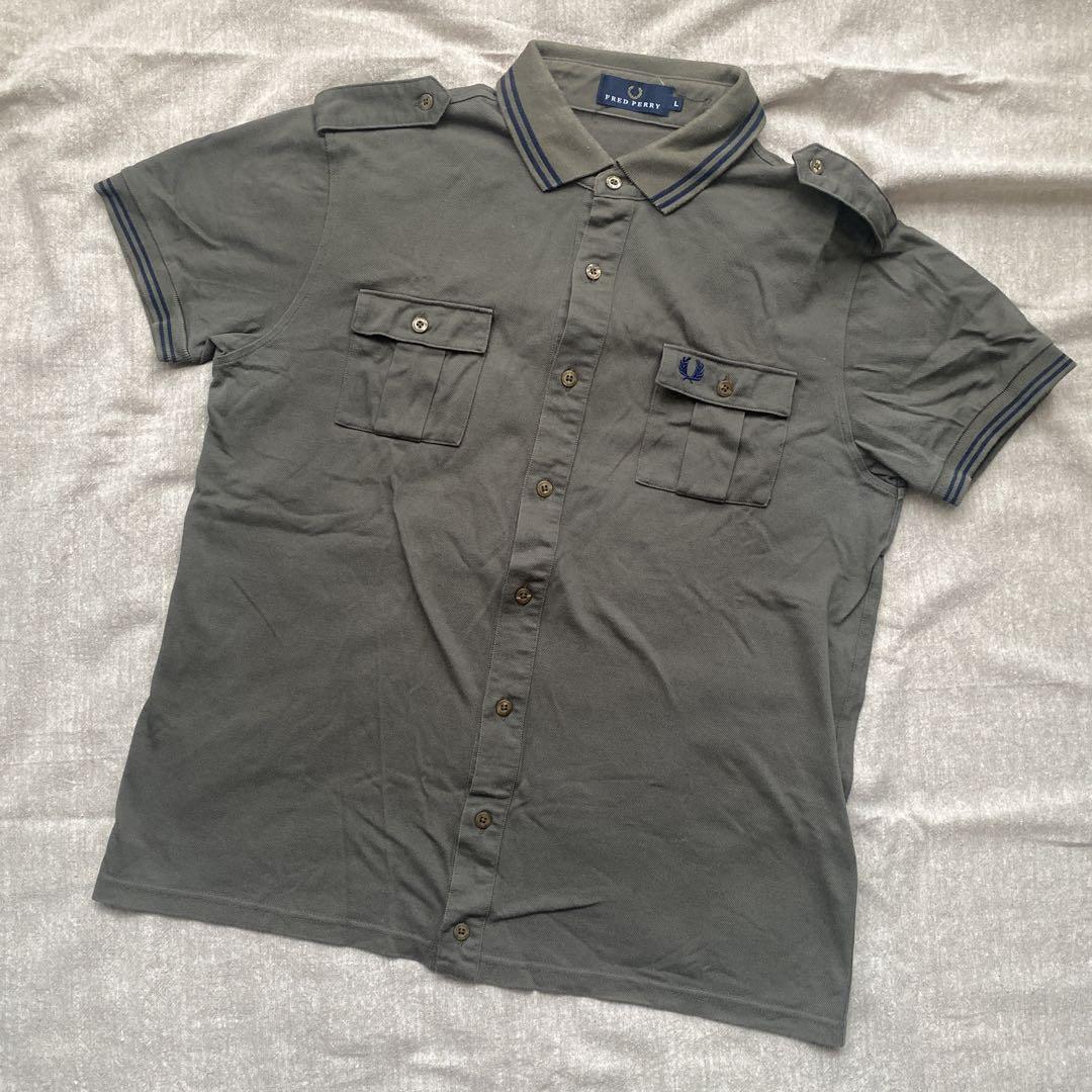 レビュー高評価の商品 FRED PERRY グレー ポロシャツ L - メルカリ ウェア