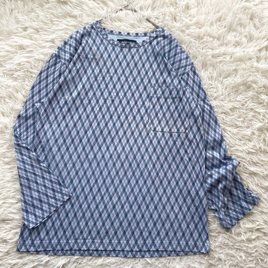 BURBERRY LONDON 総柄　チェック　長袖　ロンT シャツ