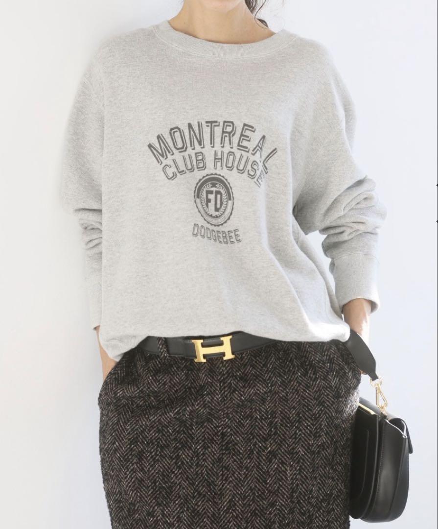美品 完売品BRILL raspail ロゴスウェット グレー