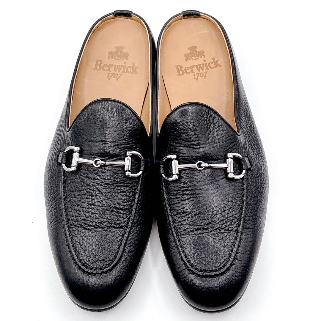 〔ほぼ未使用〕 Berwick バーウィック ビット ローファー 42 27.5 未使用級】Berwick バーウィック ビットローファー ブラック27.5