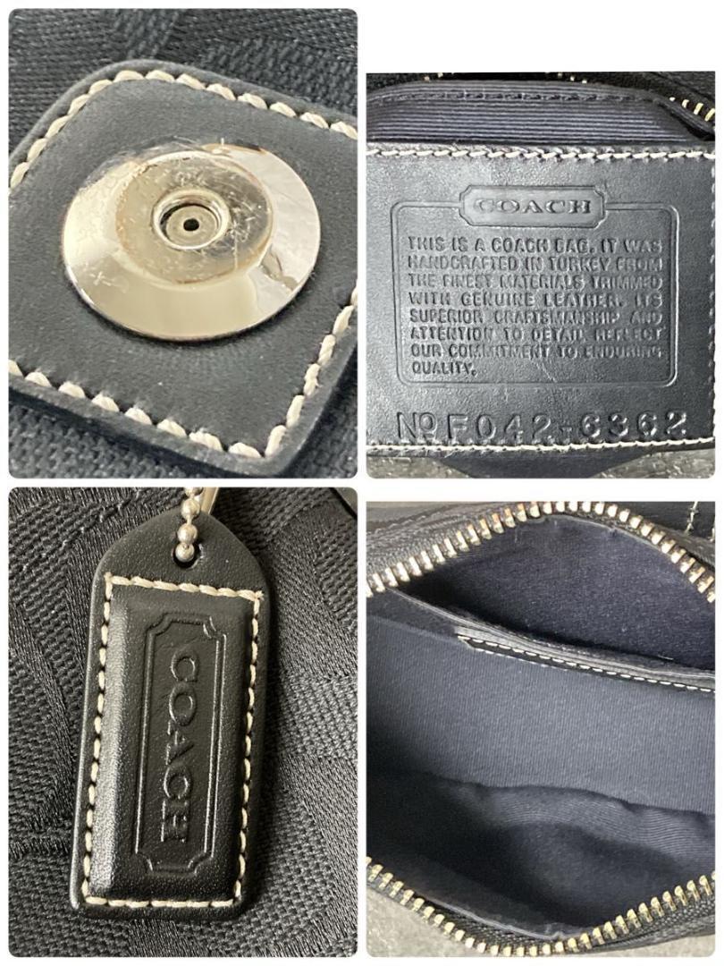 【美品】COACH 　アクセサリーポーチ ワンショルダー　シグネチャー　ソーホー