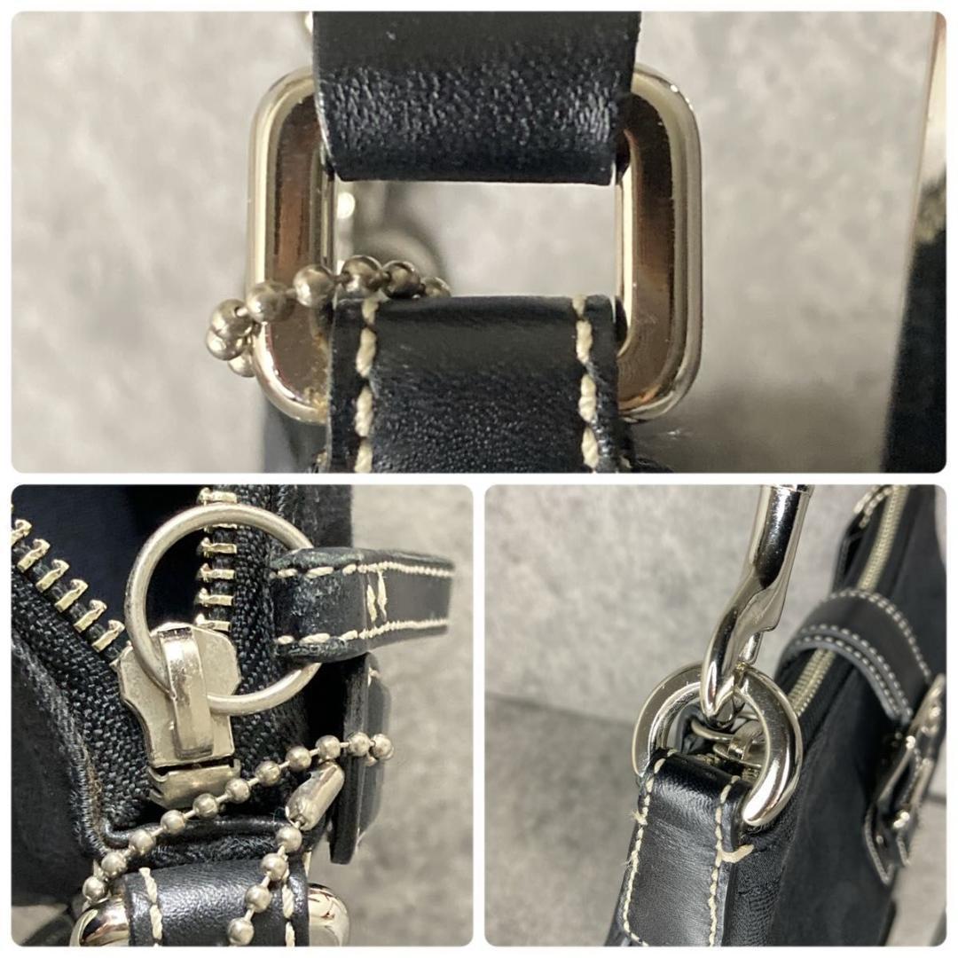 【美品】COACH 　アクセサリーポーチ ワンショルダー　シグネチャー　ソーホー